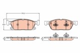 TRW GDB2167 set placute frana,frana disc
