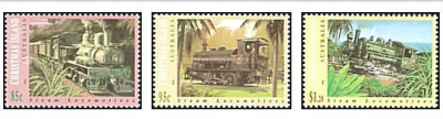 Christmas Island 1994 - locomotive, serie neuzata foto