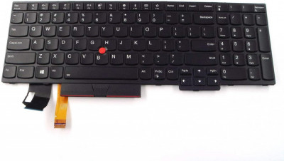Tastatura Laptop, Lenovo, ThinkPad E580, E585, E590, T590, P52, P53S, P72, P73, SN20P34416, 01YP600, cu iluminare, layout US foto