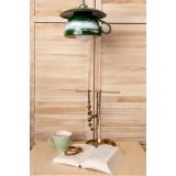 Pendul &bdquo;Trasaturi imperfecte&rdquo; E27, 1x60W, ceasca gigant + farfurie ceramica, verde