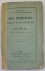 MES MEMOIRES John Stuart Mill 1894, Psihologie, Felix Alcan, Cotor Lipit, Urme Uzura, Interior Bun, Coperta Brosata, 297 Pagini