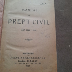 MANUAL DE DREPT CIVIL, ART.1223-1914 - M.A. Dumitrescu
