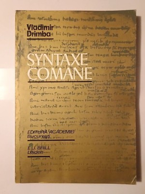 Vladimir Drimba - Syntaxe comane (1973) foto