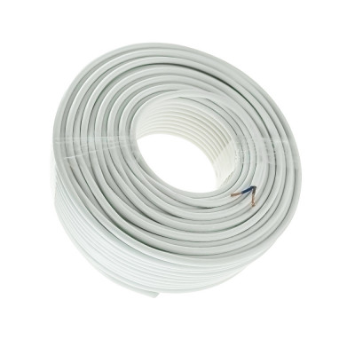 Rola cablu electric MYYM, 2 x 2.5 mmp, din cupru, 100m, CEMYYM-2-2.5MM-WH, 2C, 300 500V, alb foto