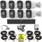 Sistem supraveghere Uniview, 8 camere 5MP 3K, Lumina Alba 20m, DVR 8 canale 5MP, Accesorii montaj, HDD 1TB, Autocolant Rovision SafetyGuard Surveillan