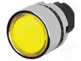 Comutator EAO 22mm Poz.i Stab 1 Galbenă Acţionat Prin Apăsare