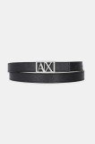 Armani Exchange curea cu două fețe culoarea negru, XW001602 AF17141