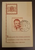 Cehoslovacia stampilat 1949 - Personalitati Gottwald - colita (ingalbenita partial)