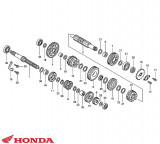 Pinion original treapta 3 si 4 cutie viteze Honda CBR 125 R (04-19) - CBR 125 RS Repsol (05-19) - CBR 125 RT (12-19)