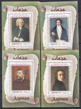 DB1 Pictura Ajman Compozitori de Opera Liszt Bizet Bellini Bach 4 SS MNH, Nestampilat