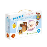 Puzzle educativ Perechi de animale, 6 imagini, +18 luni Alexander Games EduKinder World, Alexander Toys