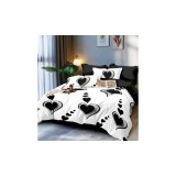 Cumpara ieftin Lenjerie de Pat Bumbac Finet, 6 Piese, Pat Dublu - GR-447