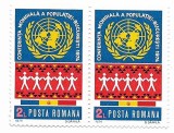 Romania (598) - Conferinta Mondiala a Populatiei, 1974 - neobliterata, bloc de 2