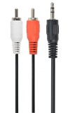 CABLU audio GEMBIRD stereo (3.5 mm jack la 2 x RCA), 1.5m &quot;CCA-458&quot; (timbru verde 0.08 lei)