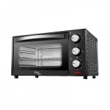 Cuptor electric Zilan Rodin, 1200 W, 15 l, temperatura reglabila, geam dublu, Negru