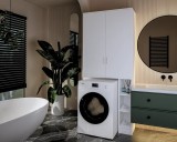 Dulap MS, 85x35x199 cm, Alb