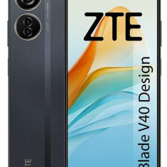 Telefon Mobil ZTE Blade V40 Design, Procesor Unisoc Tiger T616, Ecran IPS LCD 6.6inch, 6GB RAM, 128GB Flash, Camera Tripla 50+2+2MP, Wi-Fi, 4G, Dual S