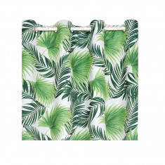 Draperie Decorativa Ecru Frunze Tropicale 140 cm x 260 cm