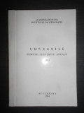 Lucrarile sesiunii stiintifice anuale. Institutul de Georgrafie (1994)