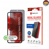 Cumpara ieftin Folie pentru Samsung Galaxy S22 5G / S23, Displex Real Glass Privacy Full Cover, Black