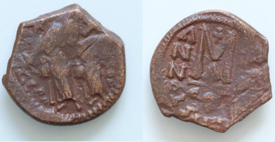 40 Nummi - Heraclius (610-641) - Imperiul Bizantin foto