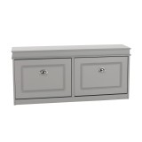 Cumpara ieftin Pantofar 2 compartimente gri Seber 104x24x47.5 cm