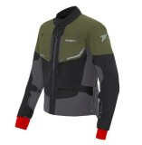 Cumpara ieftin Geaca (jacheta) motociclete barbati Touring/Adventure Seventy All season model SD-JT45 Expedition culoare: verde military/negru/gri - concept modular