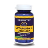 Vitamina C Organica Herbagetica, 120 capsule, Imunostimulent, Antigripal, Antialergic, A.F.