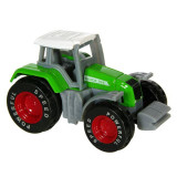 Vehicul Tractor Miniatura Verde Rosu, Metal