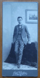 Foto cu autograf, Eugen Vancu din Sibiu , Hermannstadt ,1904 , Foto Emil Fischer