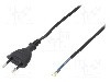Cablu alimentare AC, 5m, 2 fire, culoare negru, cabluri, CEE 7/16 (C) mufa, PLASTROL - W-97142