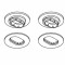 Sistem de fixare covorase VW (oval) Bej