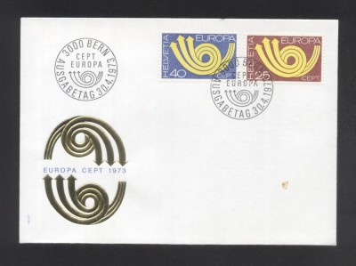 Switzerland 1973 Europa CEPT Mi.580-581 FDC UN.018 foto