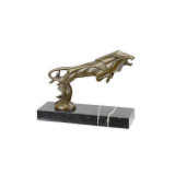 Leu - statueta din bronz pe soclu din marmura BJ-73, Animale