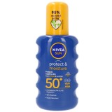 Spray pentru protectie solara cu SPF 50 Protect &amp; Moisture, 200ml, Nivea