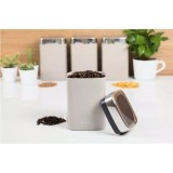 Caserola pentru depozitarea cafelei, ceaiului, zahărului, 11 x 9 x 17 cm, gri, Kassel