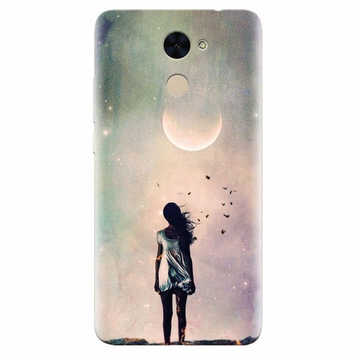 Husa silicon pentru Huawei Y7 Prime 2017, Alone Woman Cgi Hd K Husa silicon pentru Huawei Y7 Prime 2017, Alone Woman Cgi Hd K