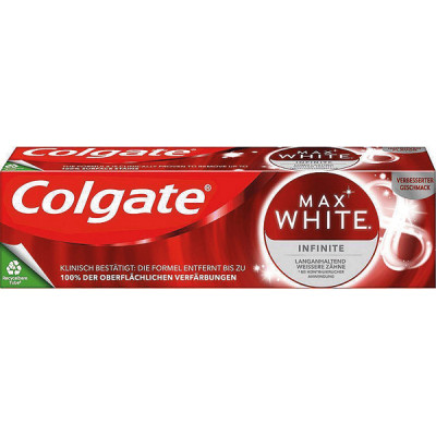 Pasta de Dinti, Colgate, Max White, Infinite, Efect de Albire a Dintilor, cu Fluor, Aroma Menta, 75m foto