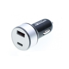 Incarcator Auto elSales ELS-1224-QC30, Port USB 3.0, Port Tip C, Afisaj LED, Tensiune de alimentare 12V - 24V,