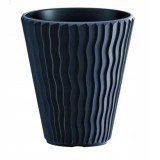 Ghiveci Decorativ Antracit Sandy, Rotund, 29.7x33 cm, Prosperplast. Ghiveci flori interior/exterior, plastic, rezistent
