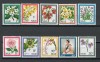 Niue 1969 Mi 99/108 - Flori, Nestampilat
