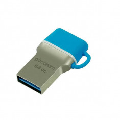 Memorie USB Goodram ODD3 64GB USB 3.0 Silver Blue foto