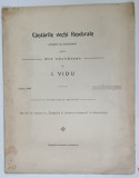 CANTARILE VECHI FUNEBRALE ARANJATE SI ARMONISATE PENTRU COR BARBATESC de I. VIDU , 1904