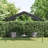 VidaXL Cort pavilion, antracit, 3x3 m, oțel și material textil