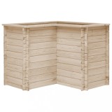 Cumpara ieftin Strat &icirc;nălțat de grădină, 100 x 100 x 80 cm, lemn masiv de pin