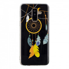 Carcasa Husa Samsung Galaxy A6 2018 Model Dreamcatcher, Fosforescent, Antisoc + Folie sticla securizata Samsung Galaxy A6 2018 Tempered Glass Vicevers foto