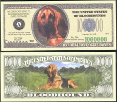 !!! SUA = FANTASY NOTE = BLOODHOUND - 2006 - UNC / SERIA CAINI , WOOF foto