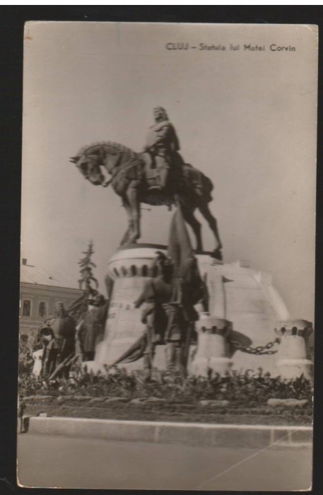 CPI B13629 CARTE POSTALA - CLUJ - STATUIA LUI MATEI CORVIN