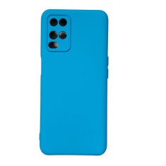 Husa silicon antisoc cu microfibra in interior Oppo A54 4G Albastru