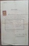 Certificat de examinare al unei eleve romance de etnie evreiasca/ Cernauti 1912